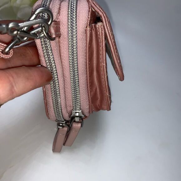 NEW Vera Bradley Nylon Organizer Crossbody Pink Small - Picture 4 of 14